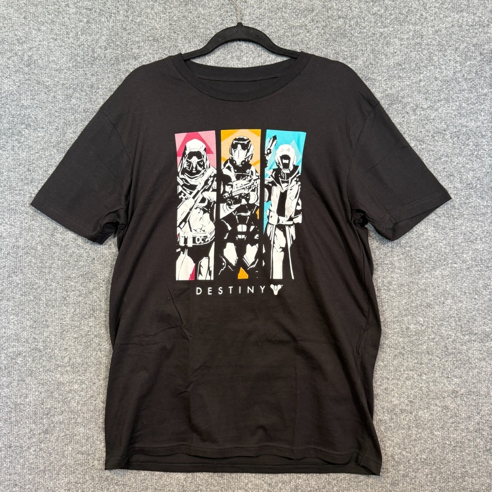 Destiny Loot Gaming TShirt Mens Large Black Bungie Guardians 2016 Vintage Gaming